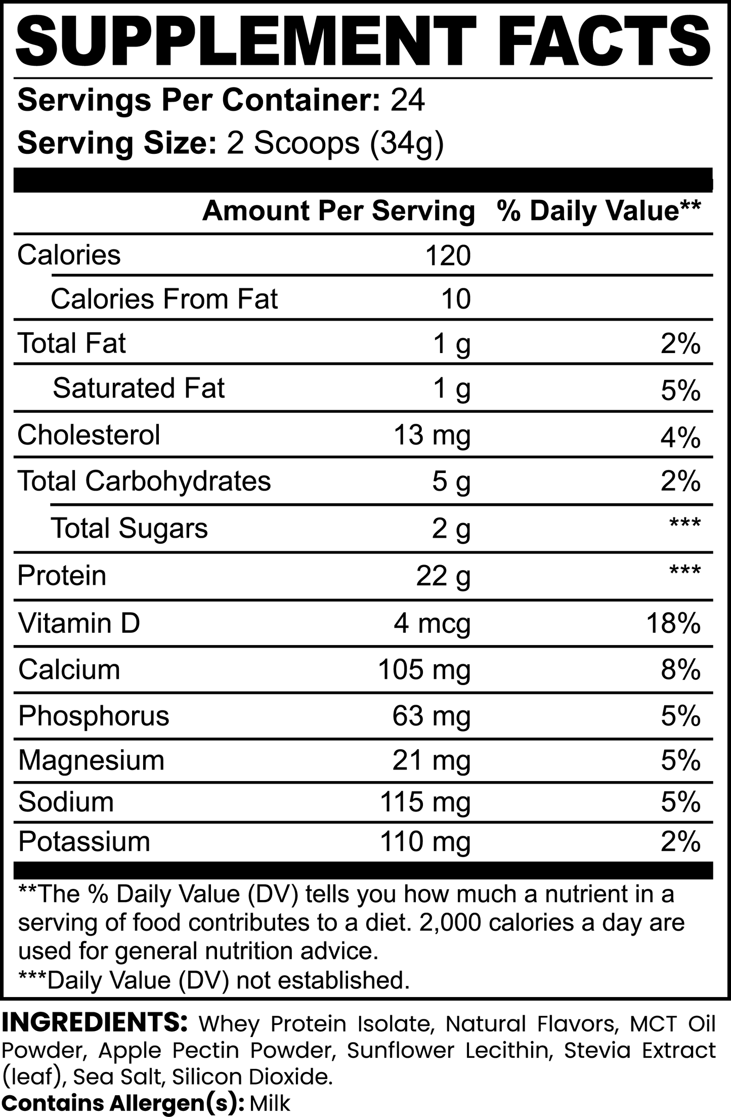 Mommy Milkers Vanilla Advanced Whey Isolate